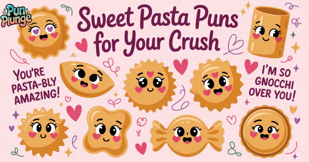 sweet pasta puns for your crush