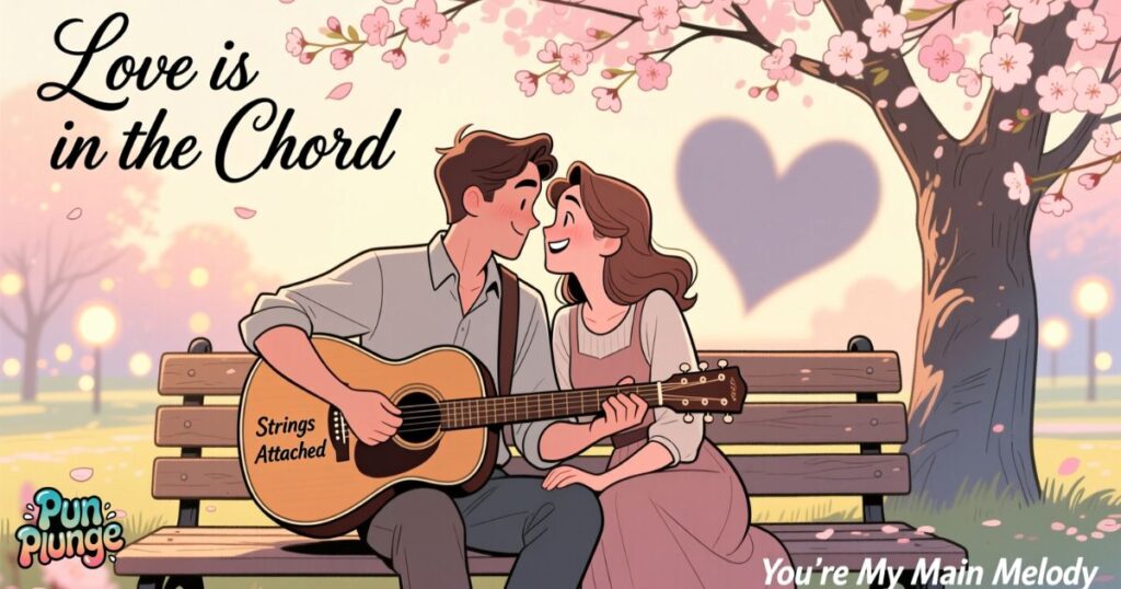Plucking at Your Heartstrings Romantic Guitar Puns