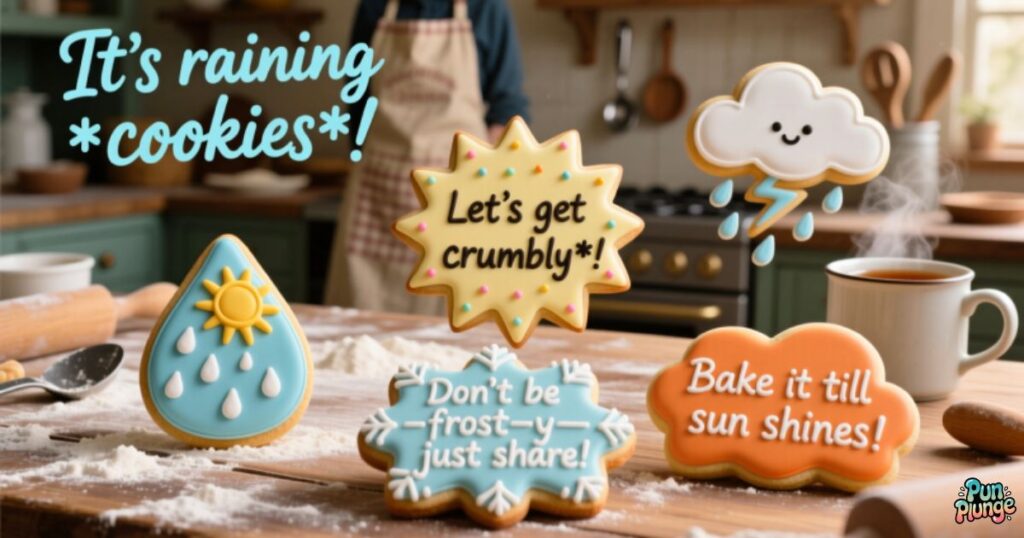 Weather-Related Cookie Puns for Every Season