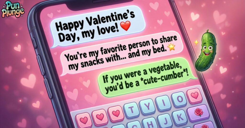 Text-Message Valentine's Day Puns for Husband