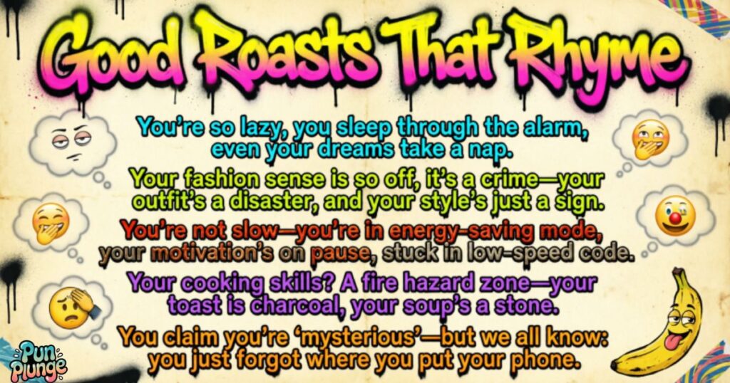 Good Roasts That Rhyme