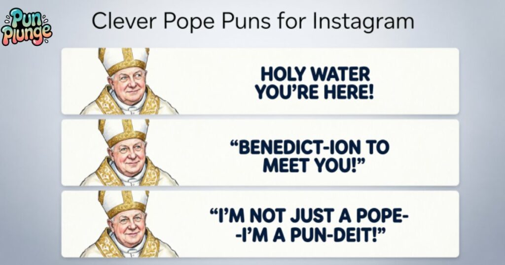 Clever Pope Puns for Instagram