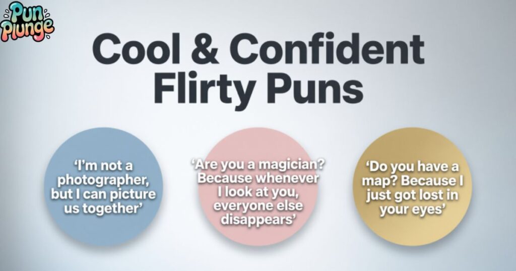 Cool & Confident Flirty Puns