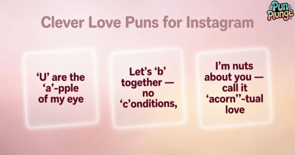 Clever Love Puns for Instagram