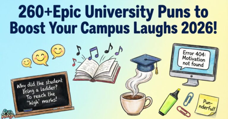 260+Epic University Puns to Boost Your Campus Laughs 2026!