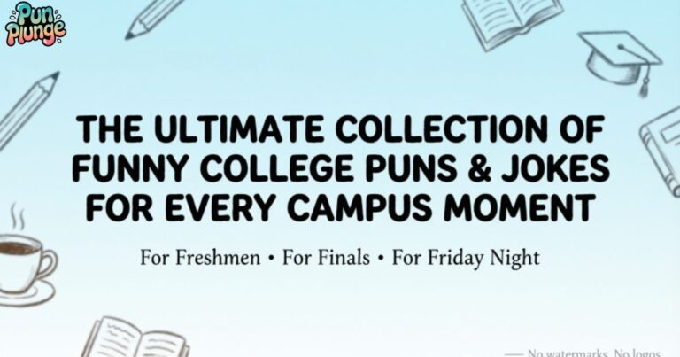 The Ultimate Collection of Funny College Puns & Jokes for Every Campus Moment