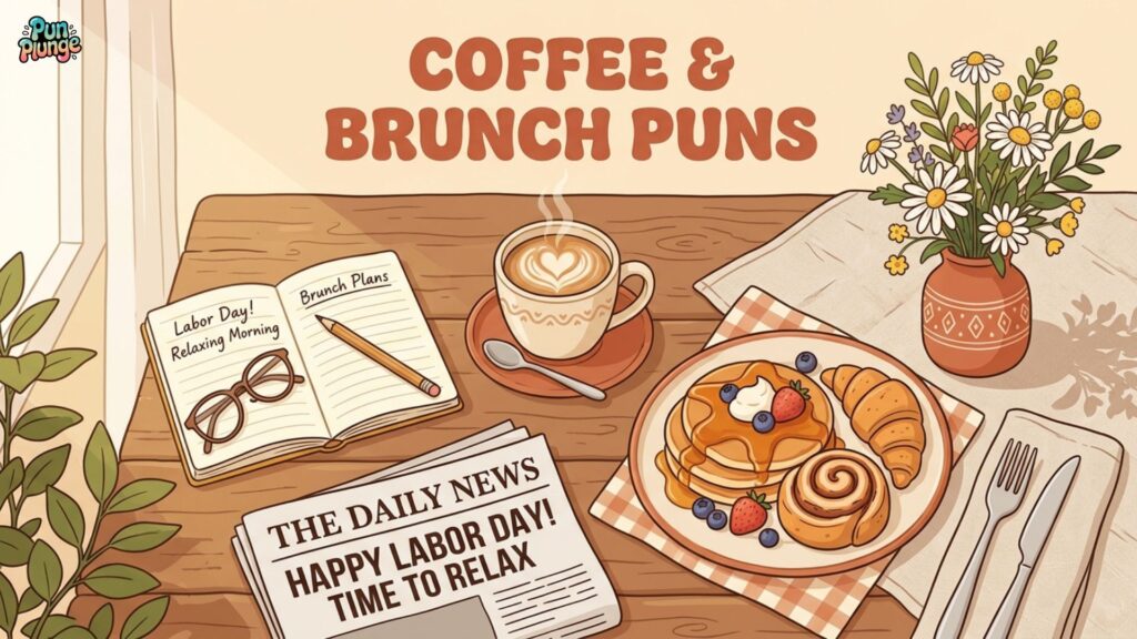 Coffee & Brunch Puns to Fuel Your Labor Day Morning